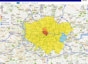 Mapa del crimen de Londres